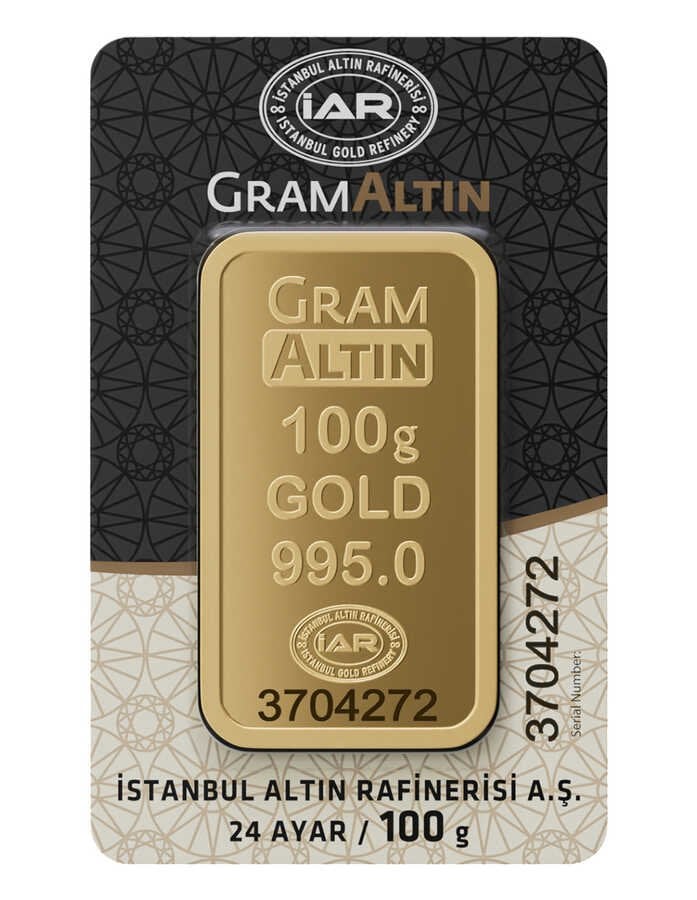 100 GRAM 24 AYAR İAR GRAMALTIN