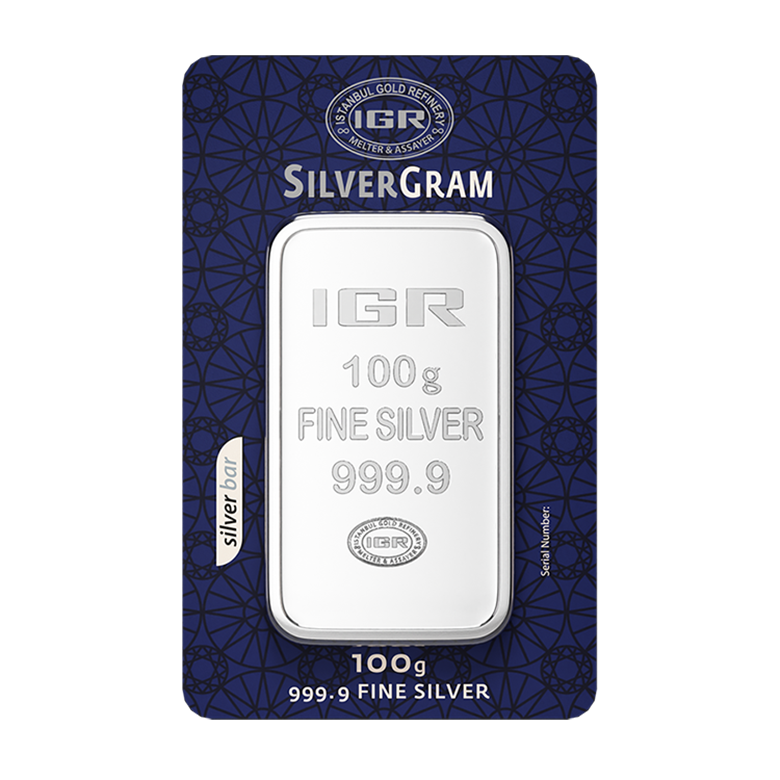 100 GRAM İAR GÜMÜŞ 999.9