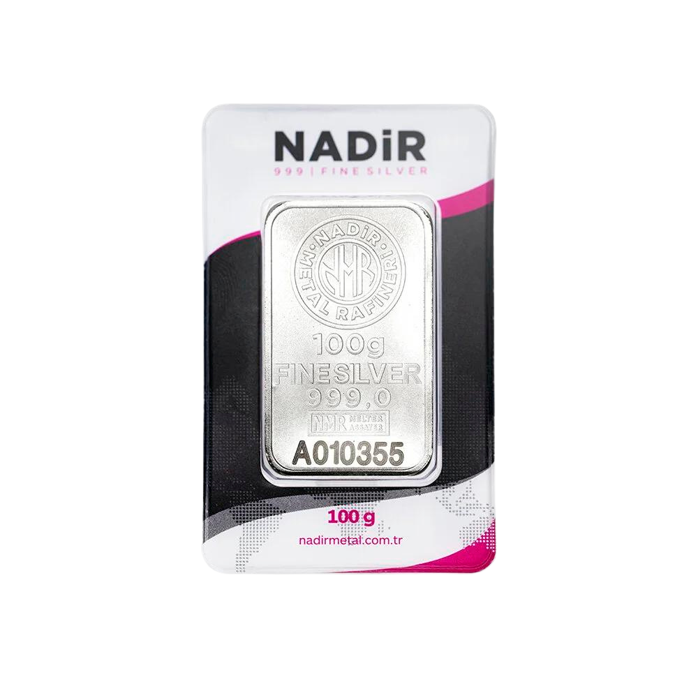 100 GRAM NADİR GÜMÜŞ 999.9