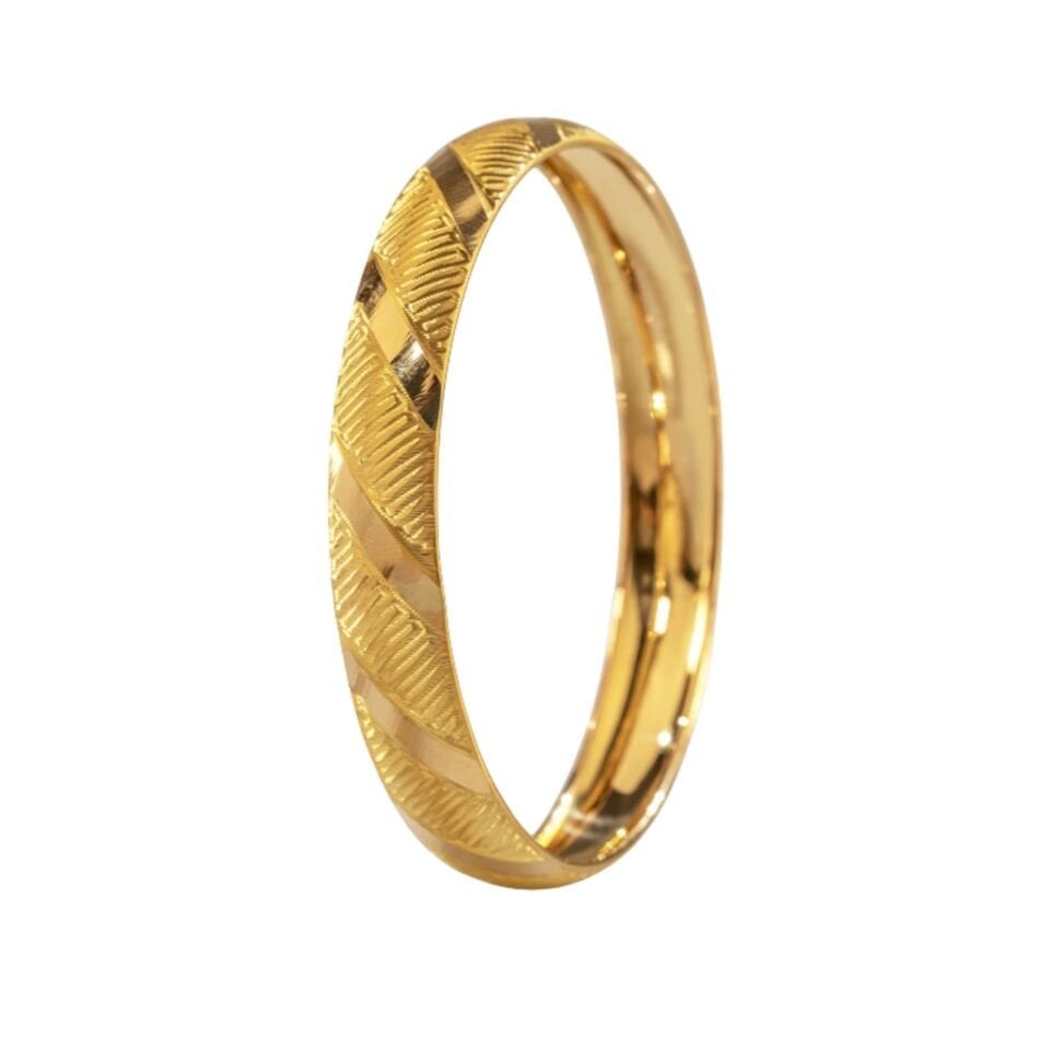 22 Ayar 20 Gr Şeritli Altın Bilezik