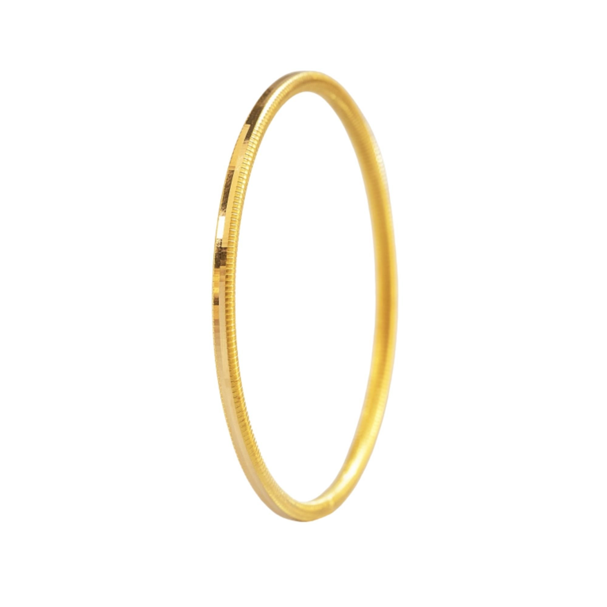 22 Ayar Oluklu Ajda Altın Bilezik – 20 Gram
