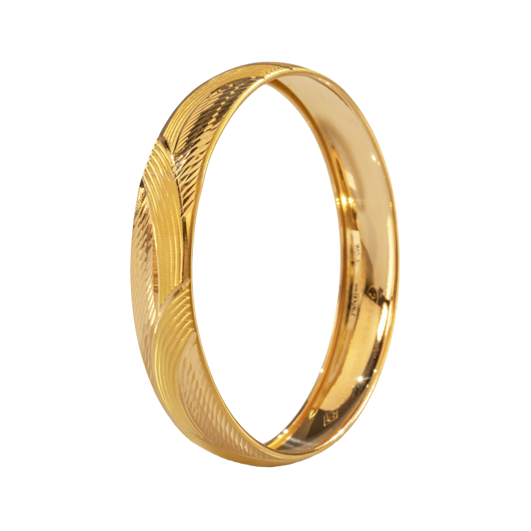 15 mm 15gr 22 Ayar Şarnel Model Bilezik 6.6