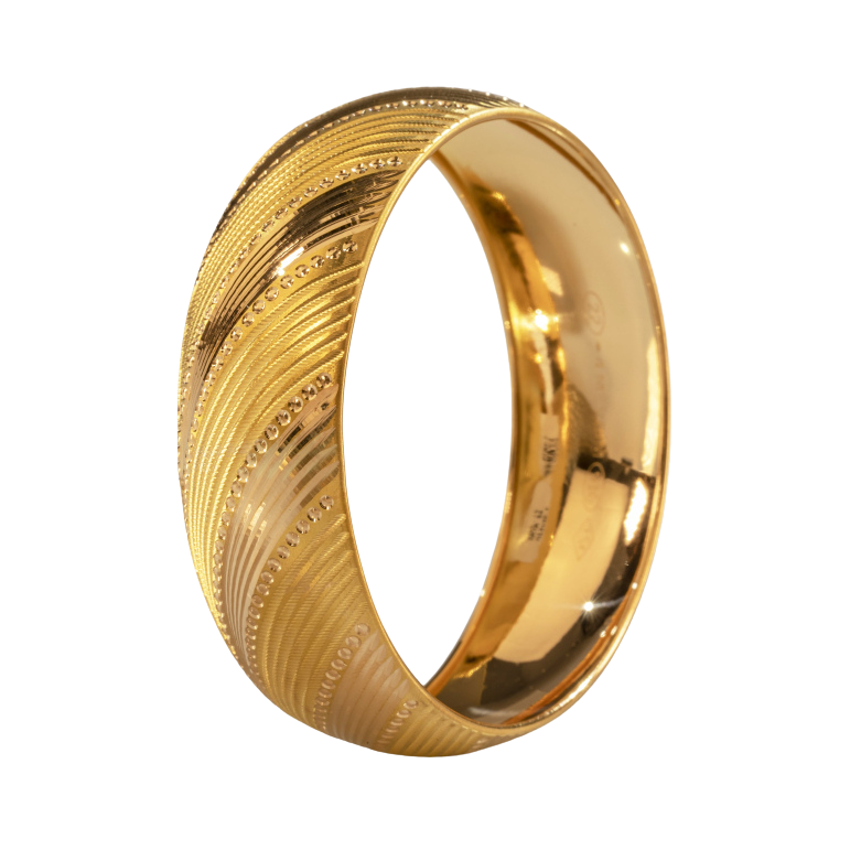 30mm 30gr 22 Ayar Şarnel Model Bilezik 6.0